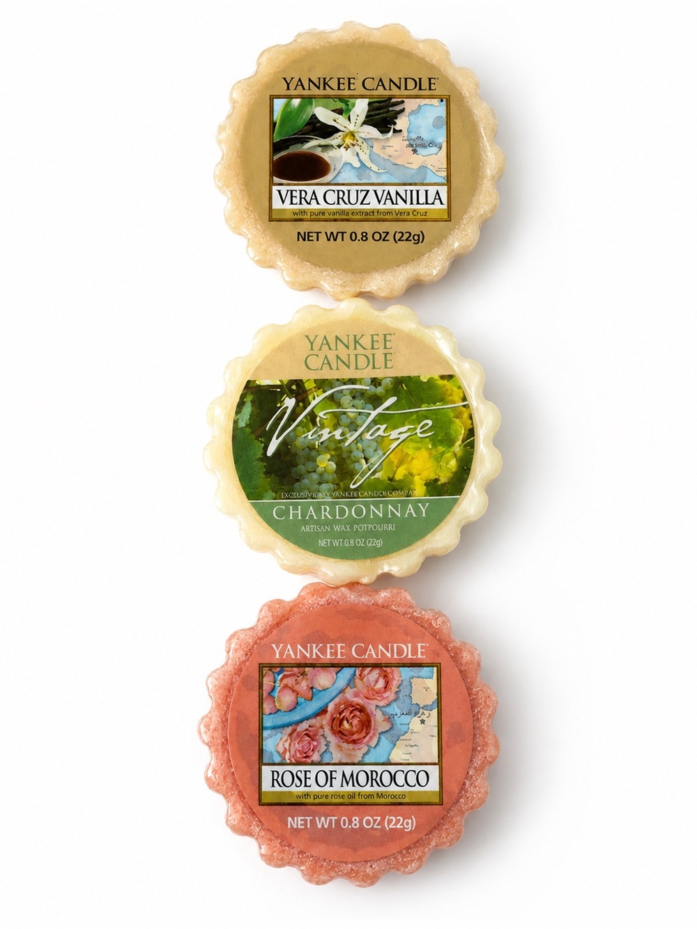 Vintage Yankee Candle Wax Potpourri Tarts Lot of 3 Retired Scents AS IS